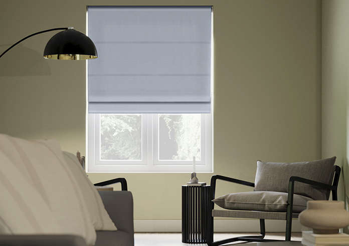 Windermere, Powder Blue - Roman Blind - Image 3